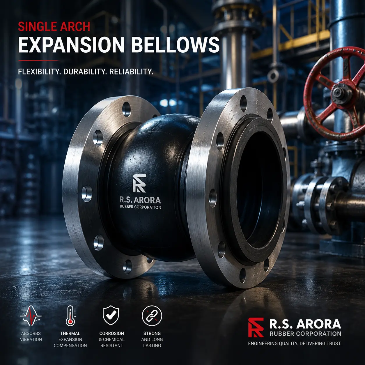 Single Arch Expansion Bellows